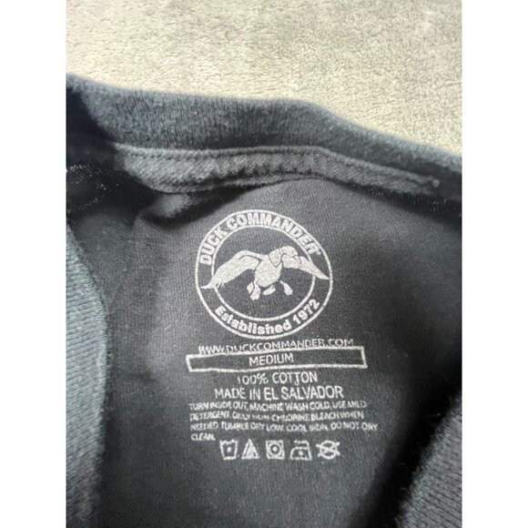 Duck Commander Mens Medium Black "Happy Happy Happy" Phil Robertson Shirt - Picture 3 of 7